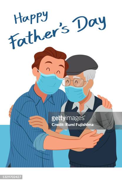 father's love - idoso stock illustrations