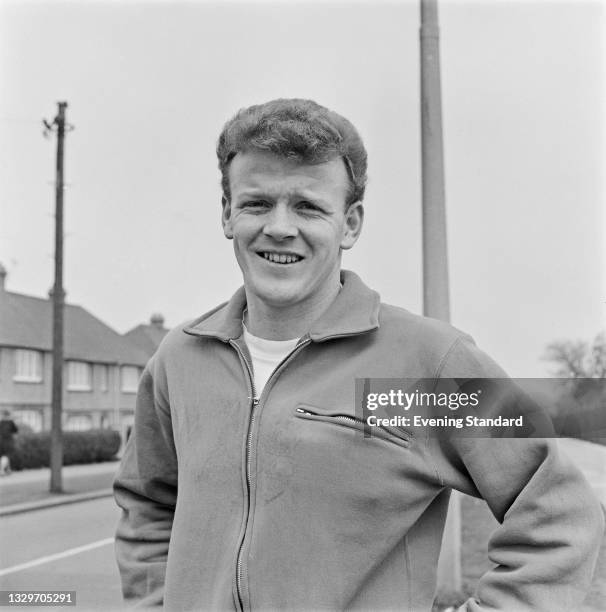 Scottish footballer Billy Bremner of Leeds United, the day before playing in the FA Cup final against Liverpool at Wembley Stadium, UK, 30th April...