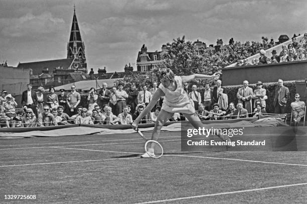 British tennis player Christine Truman during the 1965 Queen's Club Championships in London, UK, June 1965.