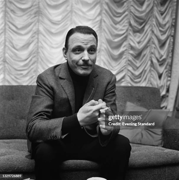 Italian classical pianist Arturo Benedetti Michelangeli , UK, 8th June 1965.
