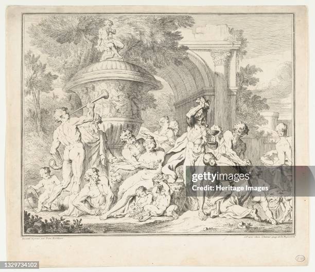 Bacchanal, ca. 1710-40. Artist François Roëttiers.