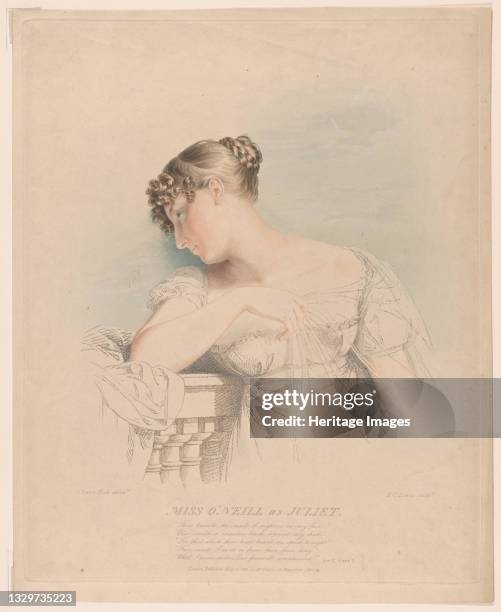 Miss O'Neill as Juliet, May 30, 1816. Artist Frederick Christian Lewis.