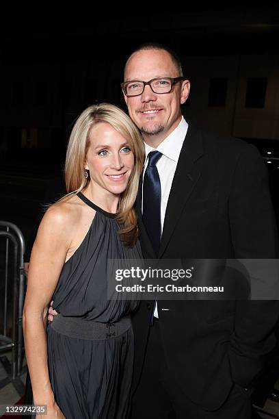 Heather Helm and Matthew Lillard attend the Los Angeles Premiere of Fox Searchlight's "The Descendants" at AMPAS Samuel Goldwyn Theater on November...