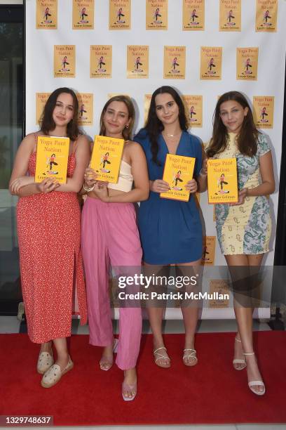 Lila Dickstein, Jamie Gelman, Sylvie Lane and Misha Gelman attend Michael Gelman & Ali Wentworth Celebrate The Launch Of Yoga Pant Nation By Laurie...