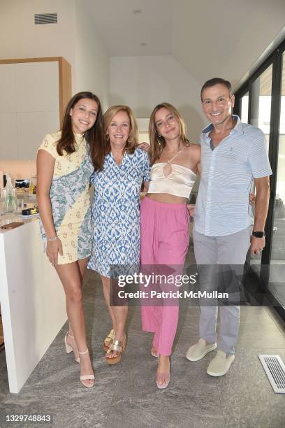 Misha Gelman, Laurie Gelman, Jamie Gelman and Michael Gelman attend Michael Gelman & Ali Wentworth Celebrate The Launch Of Yoga Pant Nation By Laurie...