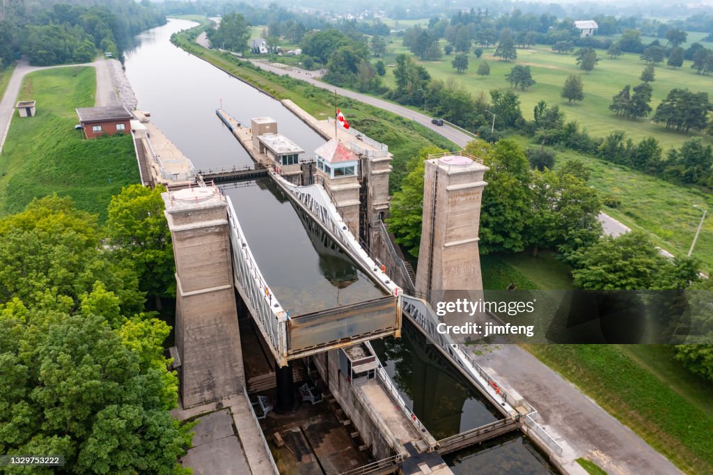 Peterborough Lift Lock National Historic Site, Trent-Severn Waterway, Lock 21, Peterborough, Canada