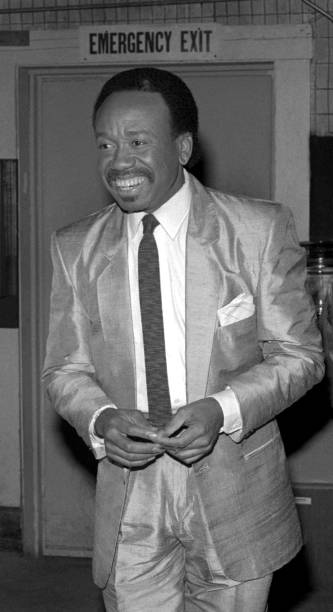 American singer, musician, songwriter, and record producer Maurice White , of the American band Earth, Wind & Fire, attends an event circa 1987 in...