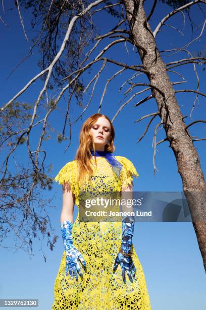 Actress Abigail Cowen is photographed for Bust Magazine on December 21, 2020 in Los Angeles, California.
