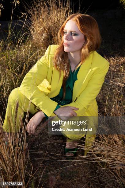 Actress Abigail Cowen is photographed for Bust Magazine on December 21, 2020 in Los Angeles, California. PUBLISHED IMAGE.