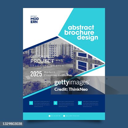 Brochure template with triangle shape Brochure template with triangle shape