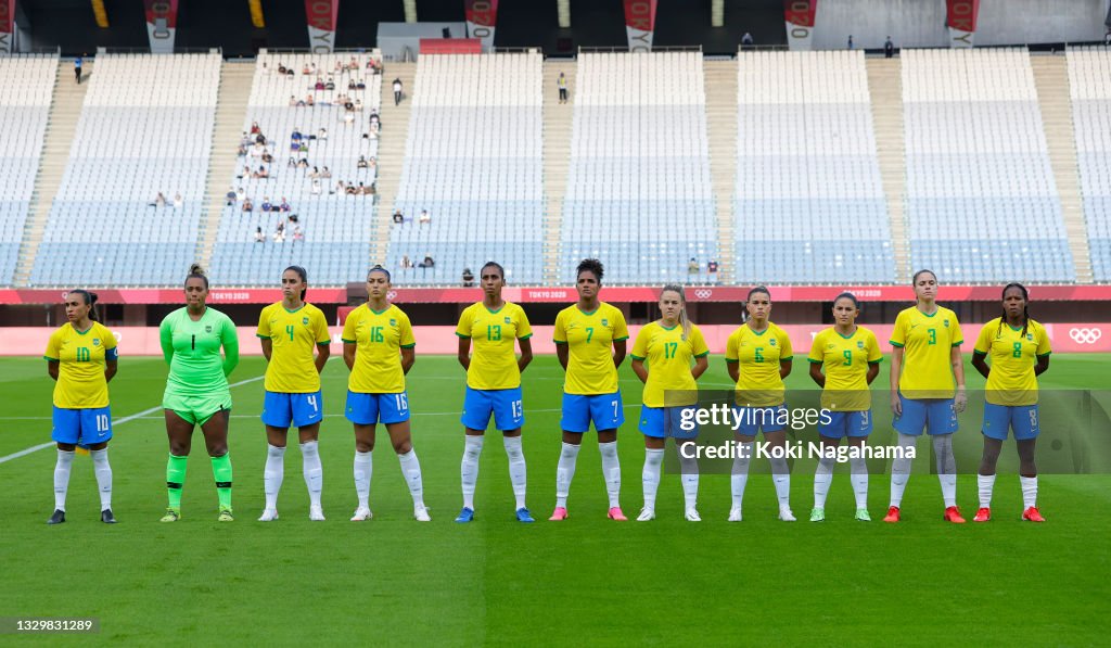 China v Brazil: Women's Football - Olympics: Day -2