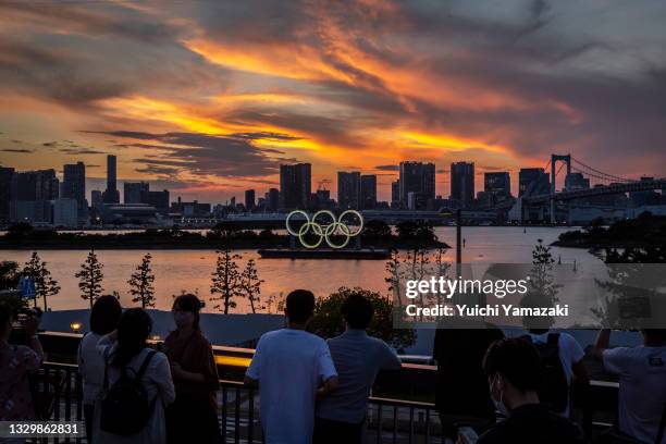 Olympic Rings Sunset Sunset At Olympic Photos and Premium High Res Pictures - Getty Images