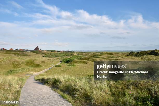 path in the dune area of spiekeroog, east frisian island, east frisia, lower saxony, germany - spiekeroog photos et images de collection