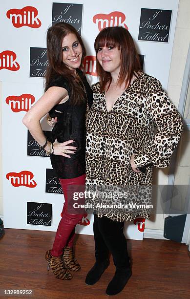 Milk's owners Bari Milken Bernstein and Marni Flans at If Pockets Talked Pop Up Shop at Milk Boutique on November 15, 2011 in Los Angeles, California.