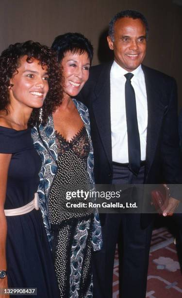 Shari Belafonte, Julie Belafonte, and Harry Belafonte attend Upton Sinclair Awards at the Beverly Hilton Hotel, Beverly Hills, California, May 21,...