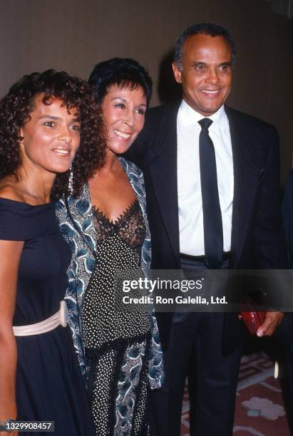 Shari Belafonte, Julie Belafonte, and Harry Belafonte attend Upton Sinclair Awards at the Beverly Hilton Hotel, Beverly Hills, California, May 21,...