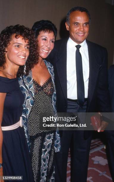 Shari Belafonte, Julie Belafonte, and Harry Belafonte attend Upton Sinclair Awards at the Beverly Hilton Hotel, Beverly Hills, California, May 21,...