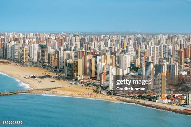 fortaleza, capital of the state of ceara - ceará state brazil imagens e fotografias de stock