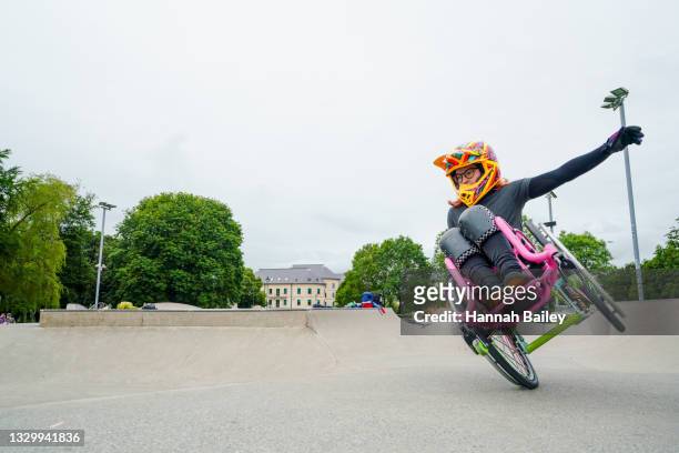 To Balance is Trust - A Wheelchair Motocross Rider in a Skatepark in Wales
