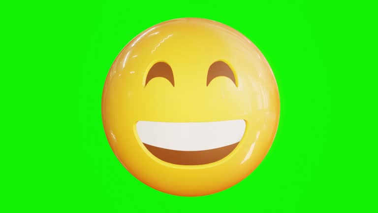 Smile emoji face with sunglasses free 3D model animated