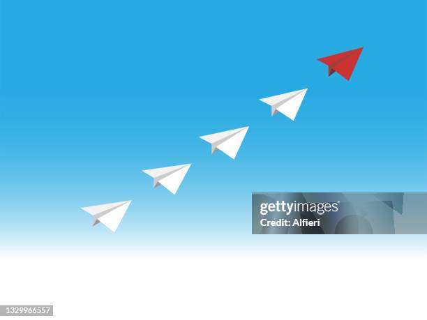 leadership - glider stock illustrations