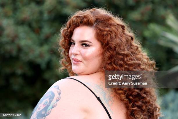 Tess Holliday attends The DiscOasis VIP Night at South Coast Botanic Garden on July 21, 2021 in Palos Verdes Estates, California.