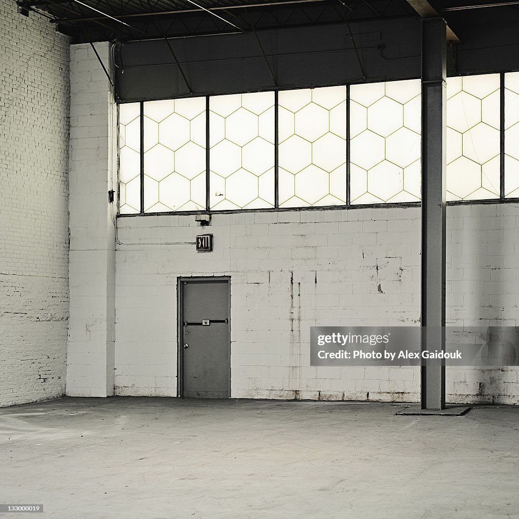 Empty warehouse room