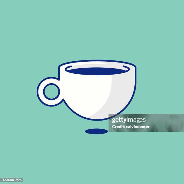 coffee mug - cold drink stock illustrations