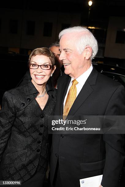 Nina Bruce and Nick Clooney attend the Los Angeles Premiere of Fox Searchlight's "The Descendants" at AMPAS Samuel Goldwyn Theater on November 15,...