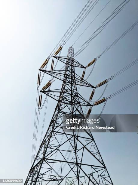 electricity pylon - electricity pylon 個照片及圖片檔