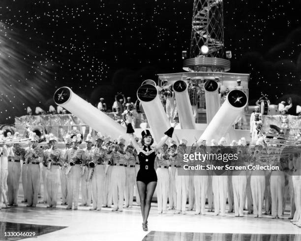 Actress Eleanor Powell as 'Nora Paige' in film 'Born to Dance', 1936.