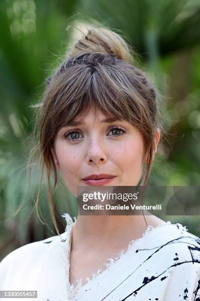 Elizabeth Olsen attends the Filming Italy Festival at Forte Village Resort on July 22, 2021 in Santa Margherita di Pula, Italy.