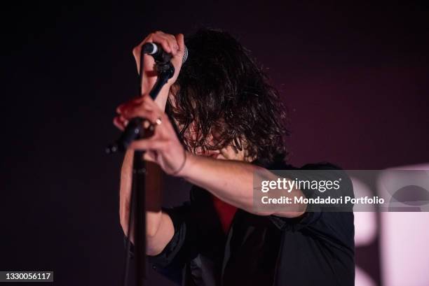 The Tuscan musician, singer and songwriter Francesco Motta performs on the Carroponte stage for a showy sold out for his Semplice tour. Milan , July...