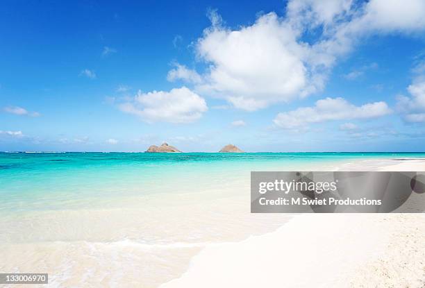 lanikai beach - lanikai beach stock pictures, royalty-free photos & images