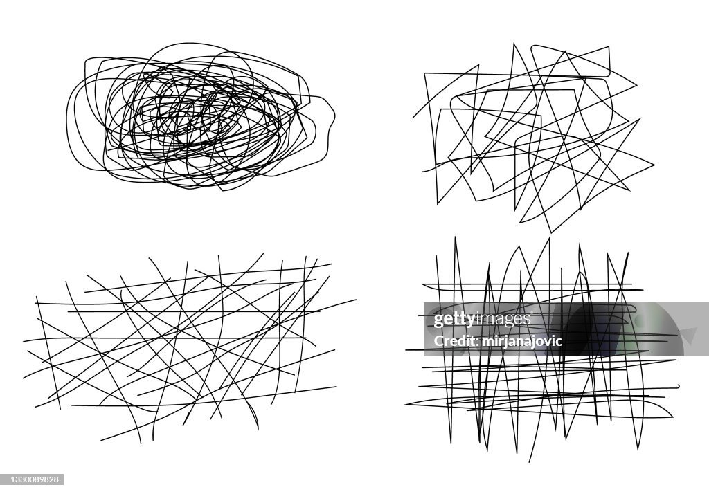 Scibbled Pattern A Set Of Freehand Scribble Patterns High-Res Vector Graphic - Getty Images