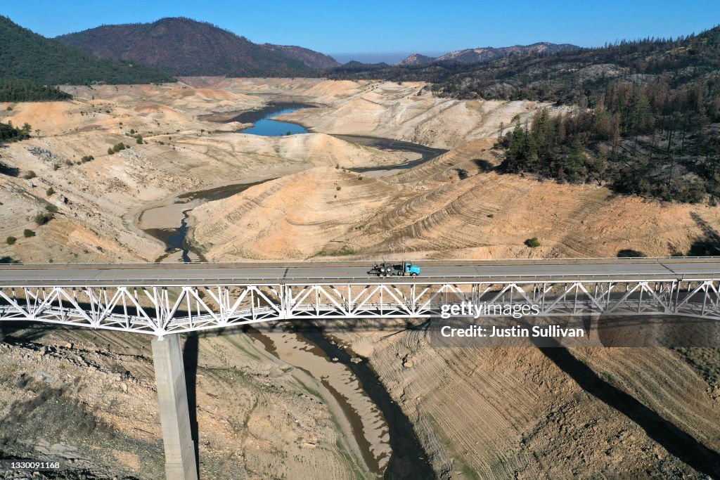 California's Drought Brings Lake Oroville To Historic Low Level