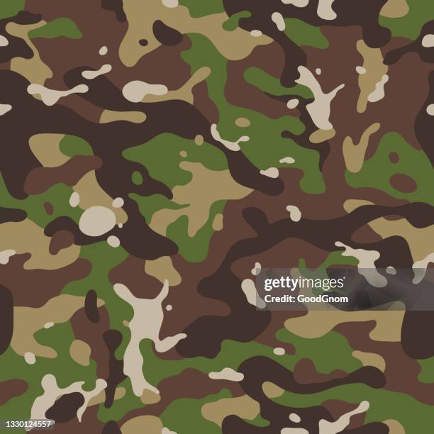 illustrations, cliparts, dessins animés et icônes de forêt de camouflage militaire - tenue de camouflage mode