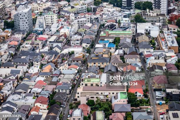 residential area, tokyo, japan - 日本　住宅街 個照片及圖片檔