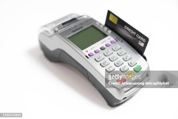 credit card ,credit card reader isolated on white background,credit card,credit card machine - smart card stock pictures, royalty-free photos & images