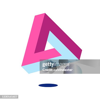 Penrose impossible triangle shape design Penrose impossible triangle shape design