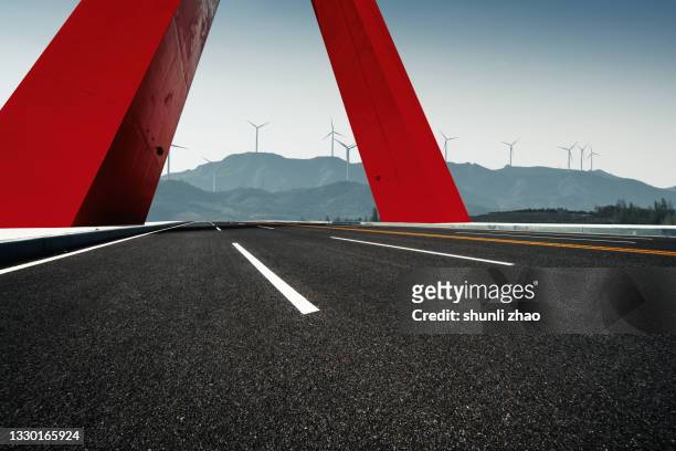 viaduct leading to the mountains - fast forward bildbanksfoton och bilder