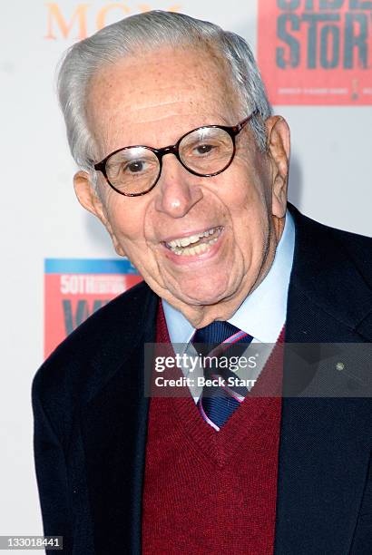 Producer Walter Mirisch arrives at "West Side Story: 50th Anniversary" Blu-Ray premiere at Grauman's Chinese Theatre on November 15, 2011 in...