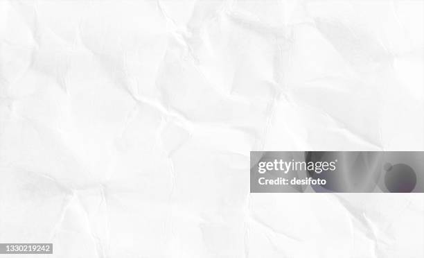 illustrazioni stock, clip art, cartoni animati e icone di tendenza di vuoto vuoto di colore bianco dorato grunge stropicciato carta schiacciata sfondi vettoriali orizzontali con pieghe e pieghe dappertutto - carta