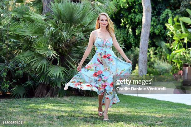 Heather Graham attends the Filming Italy Festival at Forte Village Resort on July 23, 2021 in Santa Margherita di Pula, Italy.