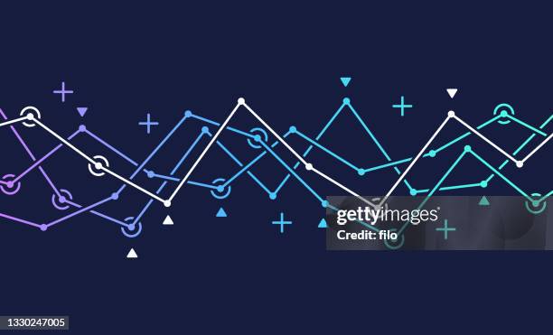 kurs stock commodity data chart linien hintergrund - investmentfonds stock-grafiken, -clipart, -cartoons und -symbole