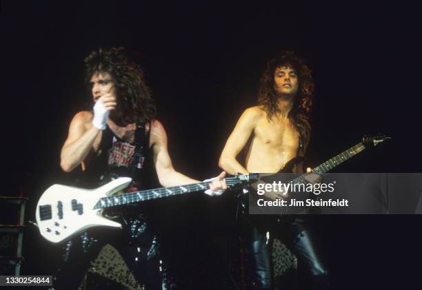 Rock band Winger perform at the Met Center in Bloomington, Minnesota on July 11, 1989.