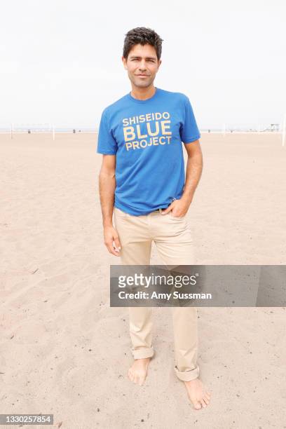Adrian Grenier attends Beach Cleanup with World Surf League Pure and Wildcoast hosted by Shiseido Blue Project and Adrian Grenier at Zuma Beach on...