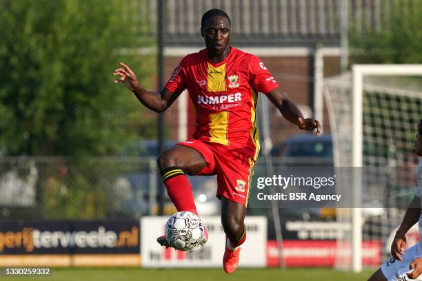 Jacob Mulenga of Go Ahead Eagles during the Pre-season Friendly match between Go Ahead Eagles and Vitesse at Sportcomplex De Woldermarck on July 23,...