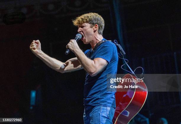 James Blunt performs at Royal Albert Hall on July 23, 2021 in London, England.