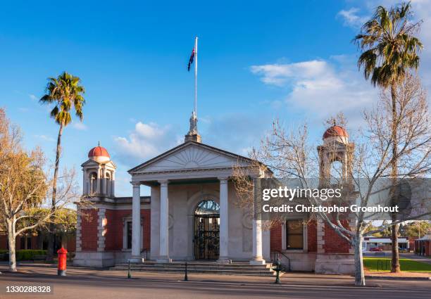 castlemaine market building in the central gold fields of victoria - groenhout stock pictures, royalty-free photos & images